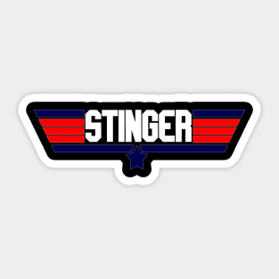"Stinger" Action Movie Design Sticker